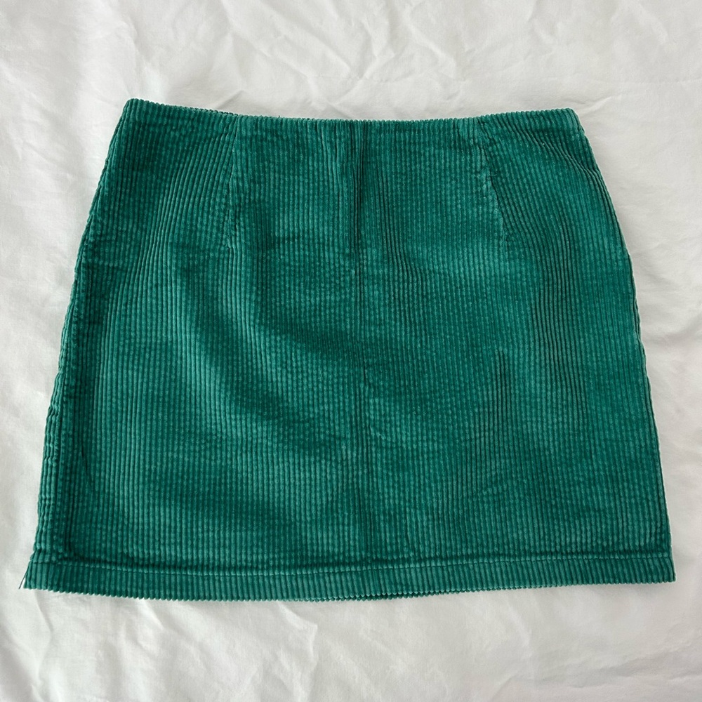 Glassine Corduroy Skirt